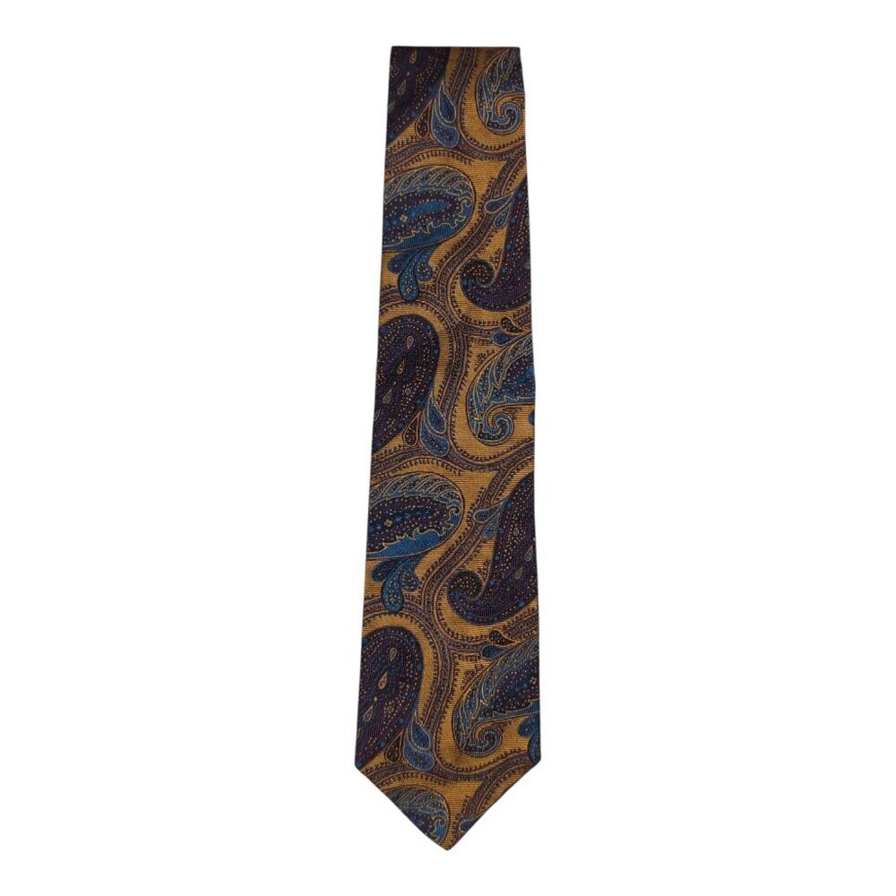 Joseph Abboud 100% Silk Paisley Tie Made‎ In Italy Multi-Color